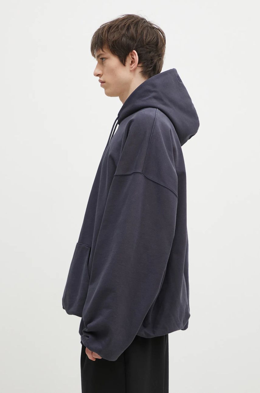 Mikina VETEMENTS Oval Logo Cropped Boxy Hoodie Šedá | UA66HD600N, 1