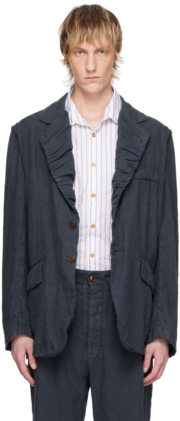 Bunda Vivienne Westwood Linen Blazer Modrá | 34010008-W00SI-, 0