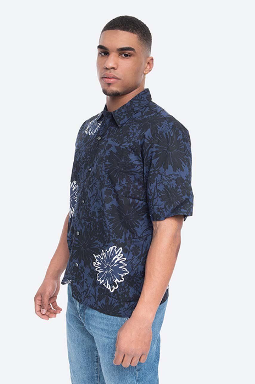 Košeľa NORSE PROJECTS Carsten Flower Print Shirt Modrá | N40.0517.7169, 0