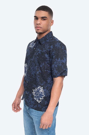 Košeľa NORSE PROJECTS Carsten Flower Print Shirt Modrá | N40.0517.7169, 0