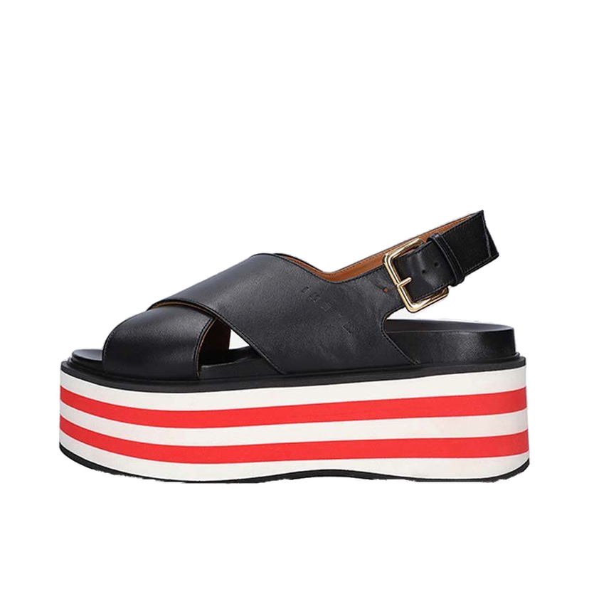 Tenisky a topánky Marni Wedge Shoe Sandals Čierna | ZPMS007506.P3586.00N99