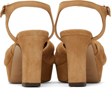 Doplnky Jimmy Choo Jimmy Choo Heloise 80 Suede Heeled Sandals Hnedá | HELOISE 80, 1