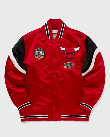 Bomber bunda Mitchell & Ness NBA HEAVYWEIGHT SATIN JACKET CHICAGO BULLS Červená | OJBF5516-CBUYYPPPSCAR, 0