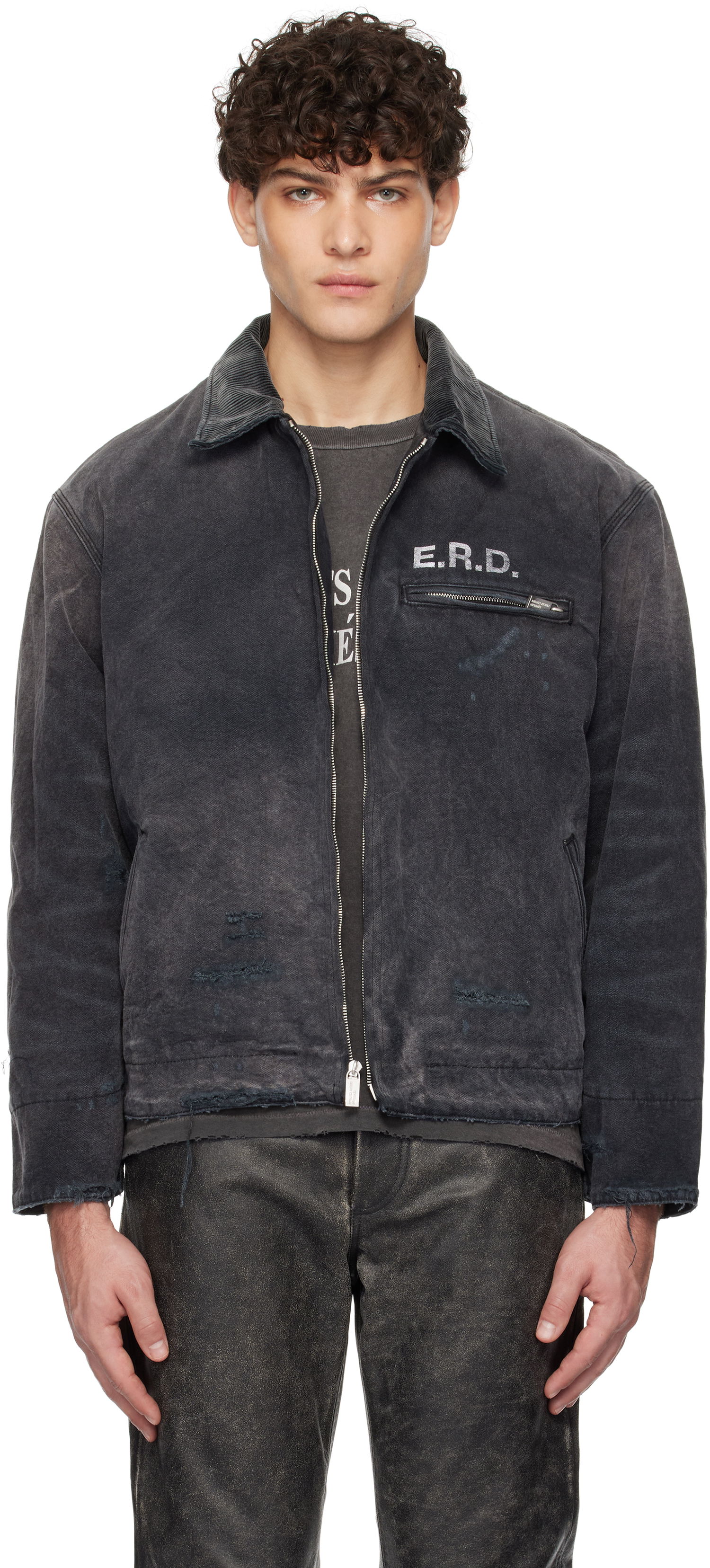 Bunda Enfants Riches Déprimés Blanket Lined Work Jacket Čierna | 030-474, 0