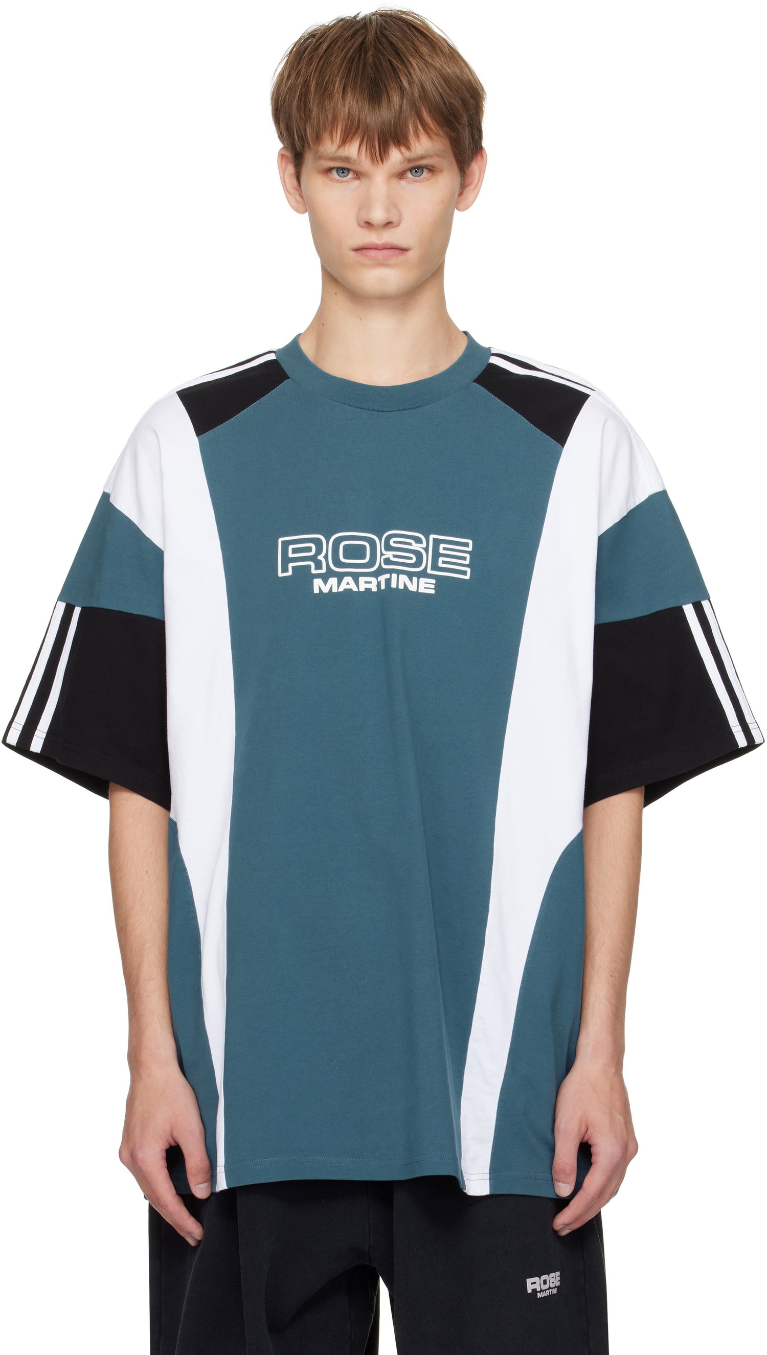 Tričko Martine Rose Martine Rose Oversized Panelled T-Shirt Tyrkysová | 630JE01529D, 0