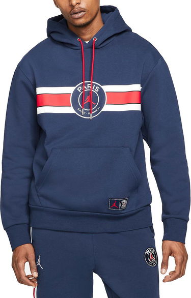 Mikina Jordan Paris Saint-Germain Fleece Pullover Hoodie Navy | dj3928-410, 0