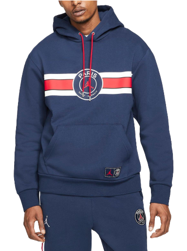 Mikina Jordan Paris Saint-Germain Fleece Pullover Hoodie Navy | dj3928-410
