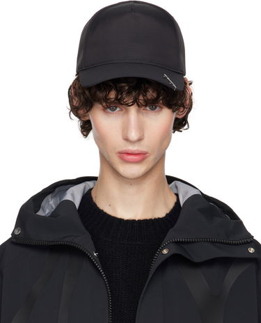 Šiltovka HELIOT EMIL Haploid Logo-Appliquéd Shell Baseball Cap Čierna | HE_16_96_BLK01, 0