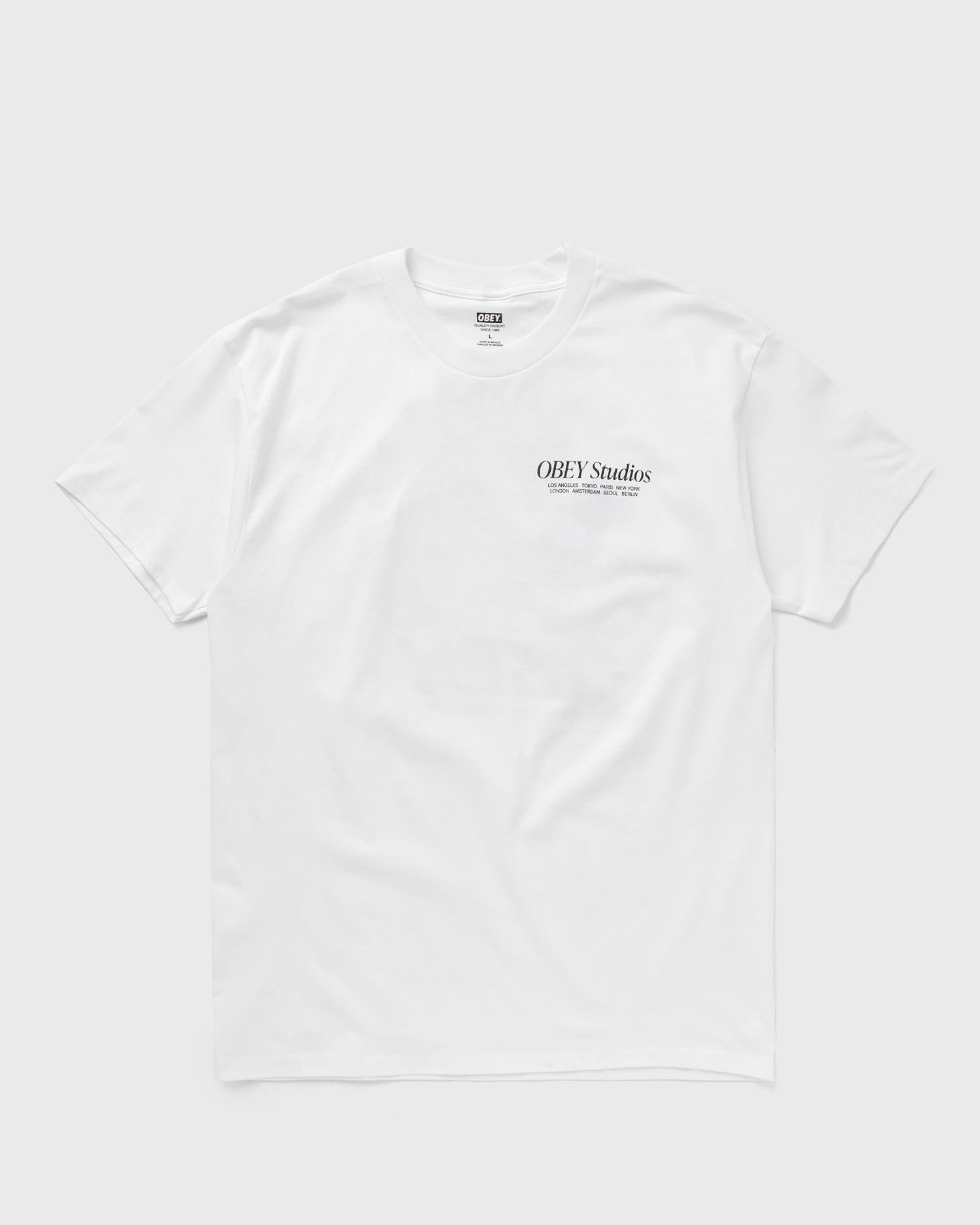 Tričko OBEY Studios Tee Biela | 165263772-WHT, 0