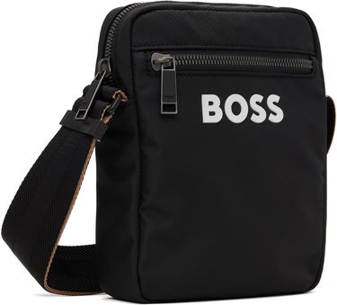 Taška cez rameno BOSS BOSS Crossbody Bag with Signature-Stripe Strap Čierna | 50511961, 2