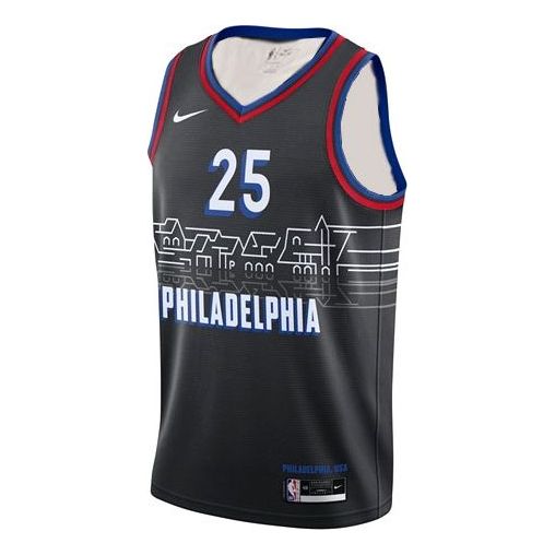 Dres Nike Philadelphia 76ers Simmons #25 Fan Edition Jersey Čierna | CN1771-015, 0