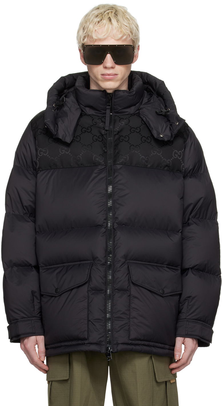 Bunda Gucci Jumbo GG Down Jacket Čierna | 762558 Z8BNG, 0