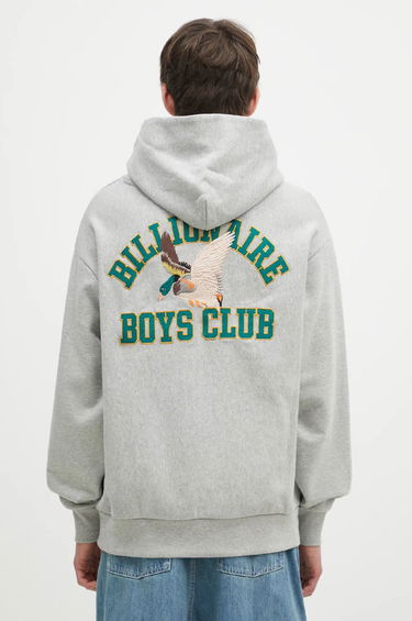 Mikina BILLIONAIRE BOYS CLUB Duck Varsity Embroidered Popover Hoodie Šedá | B24451, 2