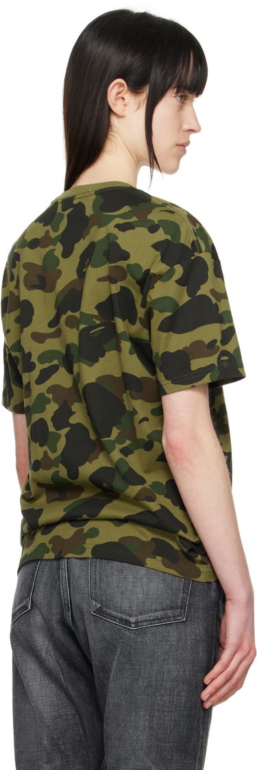 Tričko BAPE A Bathing Ape 1st Camo College Oversized Tee Zelené | 001CSL302002L, 2