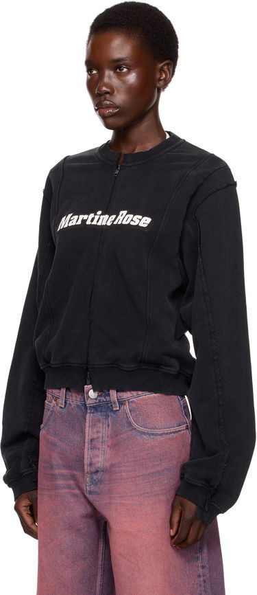 Bunda Martine Rose Martine Rose Shrunken Zip Up Crew Jacket Čierna | 670JS02002, 3
