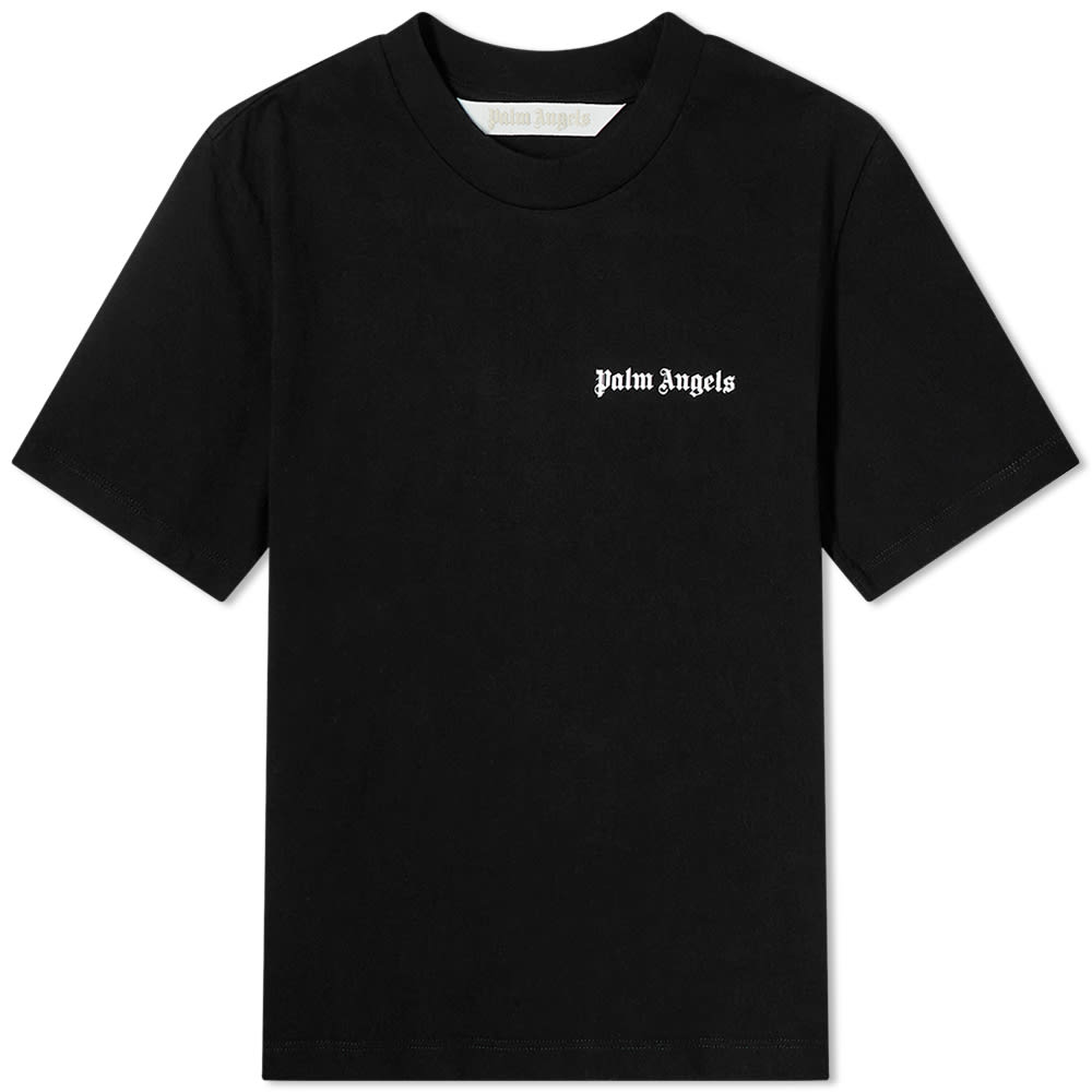 Tričko Palm Angels Classic Logo Fitted Tee Čierna | PWAA044S22JER0031001, 0