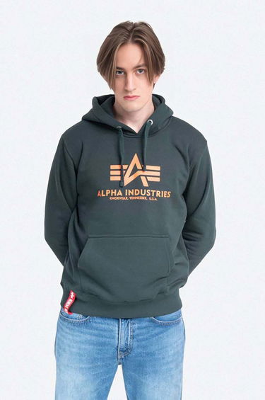 Mikina Alpha Industries Sweatshirt With Print Zelené | 178312.353, 0