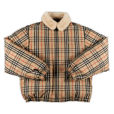 Bunda Supreme Burberry x Shearling Collar Down Puffer Jacket Béžová | SS22J33 BEIGE, 0