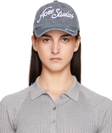 Šiltovka Acne Studios Logo Cap Šedá | C40398-, 0