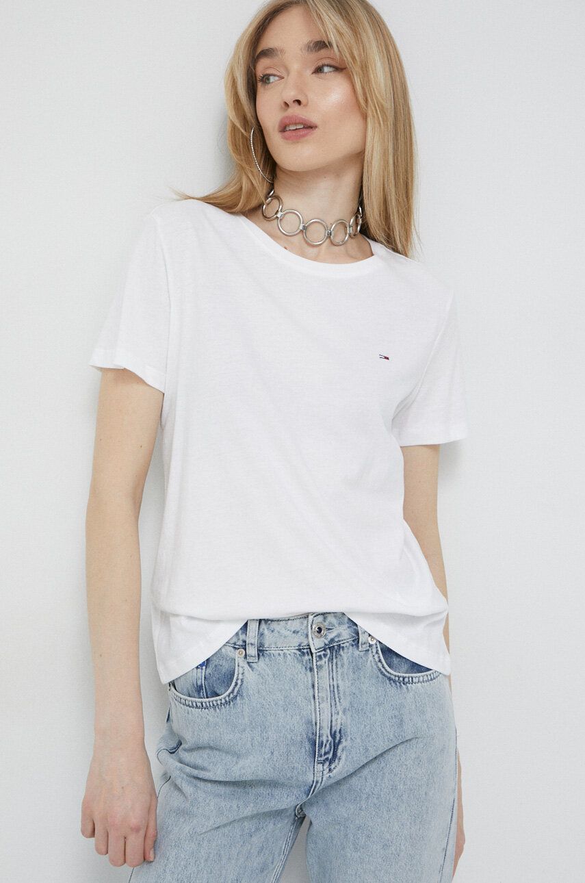 Tričko Tommy Hilfiger Jeans Tee 2-pack Biela | DW0DW11459.PPYX, 0