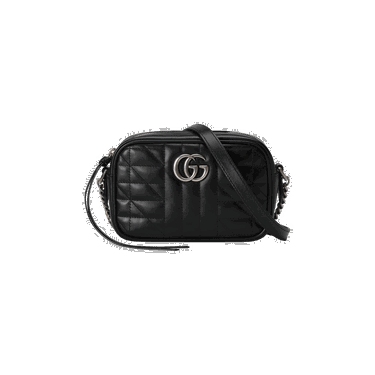 Taška cez rameno Gucci GG Marmont Mini Shoulder Bag Čierna | 634936 UM8BN 1000, 0
