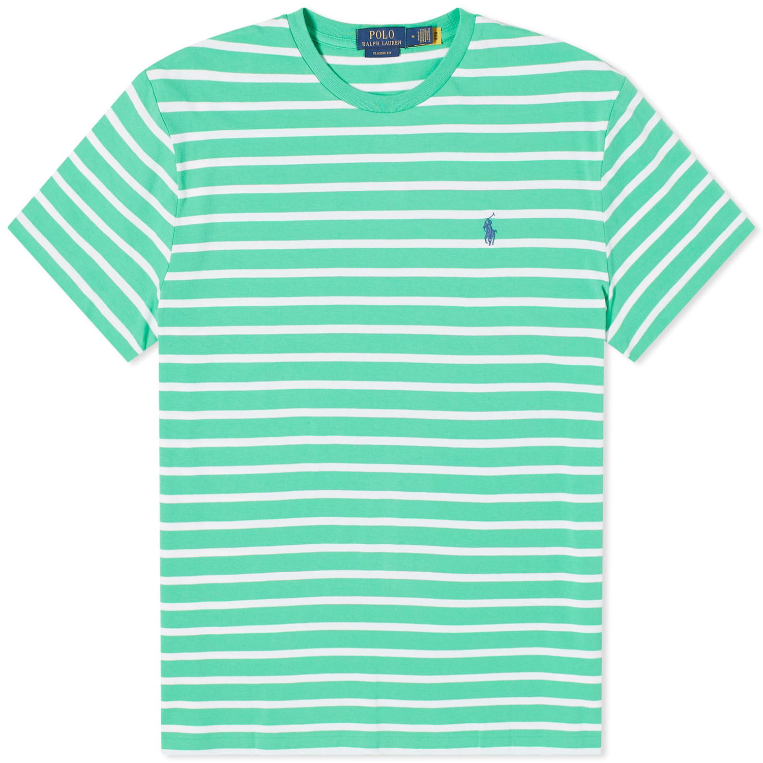 Tričko Polo by Ralph Lauren Stripe T-Shirt Kelly Green/White Zelené | 710934662005, 0