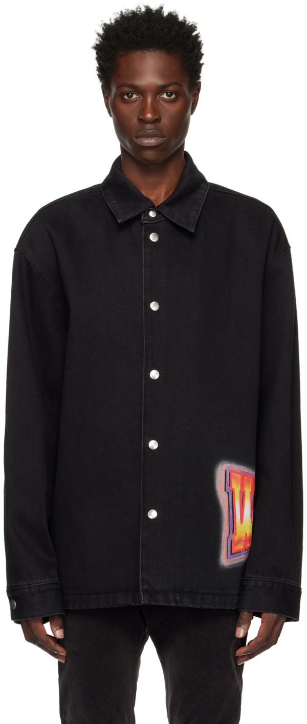 Bunda We11done We11done Loose Fit Denim Shirt Čierna | WD-DJ3-22-312-U-BK, 0