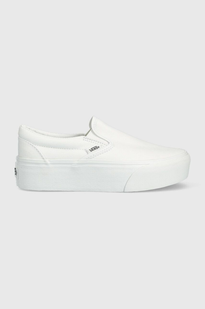 Tenisky a topánky Vans Classic Slip-On Biela | VN0A7Q5RW001, 0
