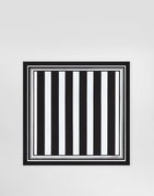 Dolce & Gabbana Striped Silk Twill Square Scarf