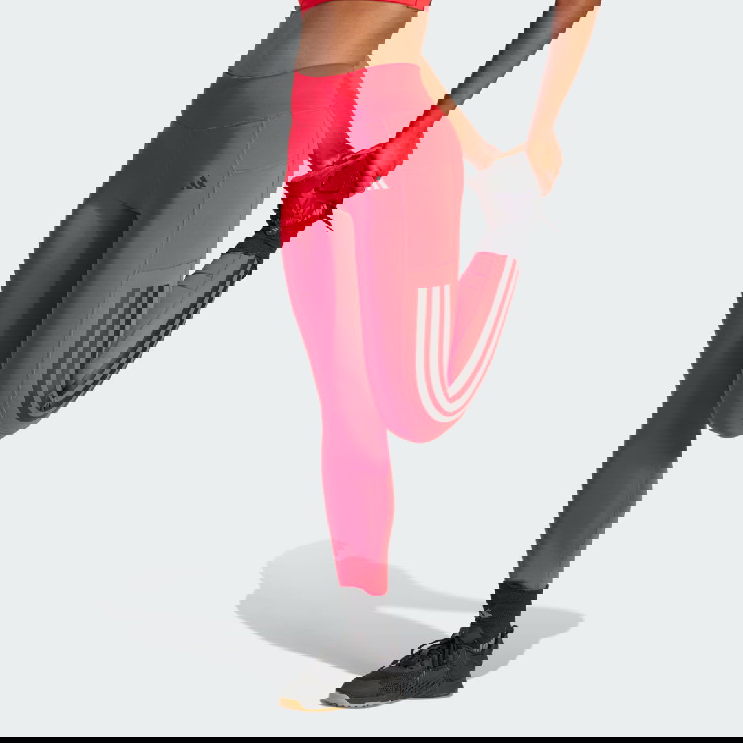 Legíny adidas Performance 3-Stripes Full-Length Tights Červená | JP2481, 0