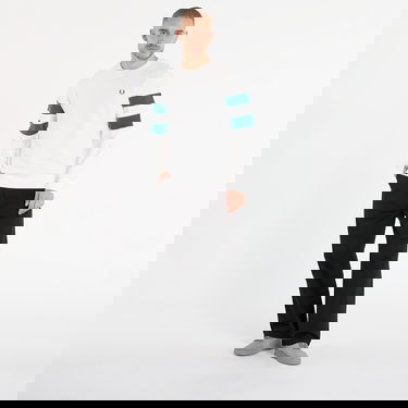 Mikina Fred Perry Peached Tipped Sleeve Sweatshirt Biela | M1731 129, 3