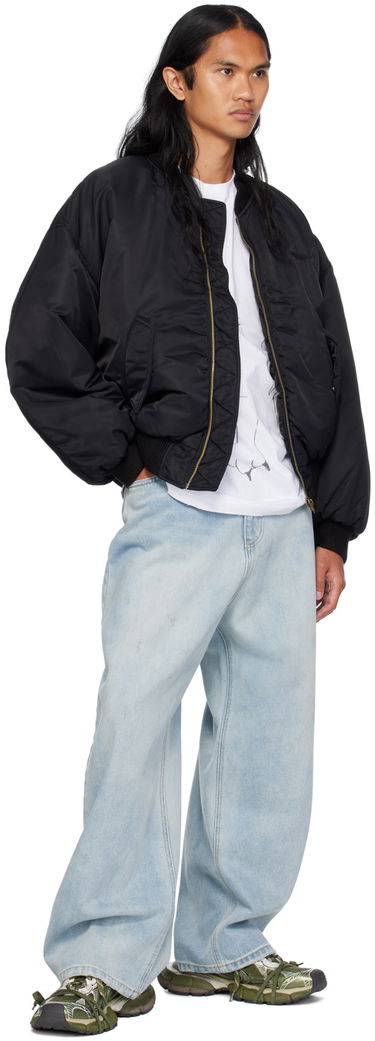 Bomber bunda We11done We11done Destroyed Bomber Jacket Čierna | WD-JP2-24-088-U-BK, 3