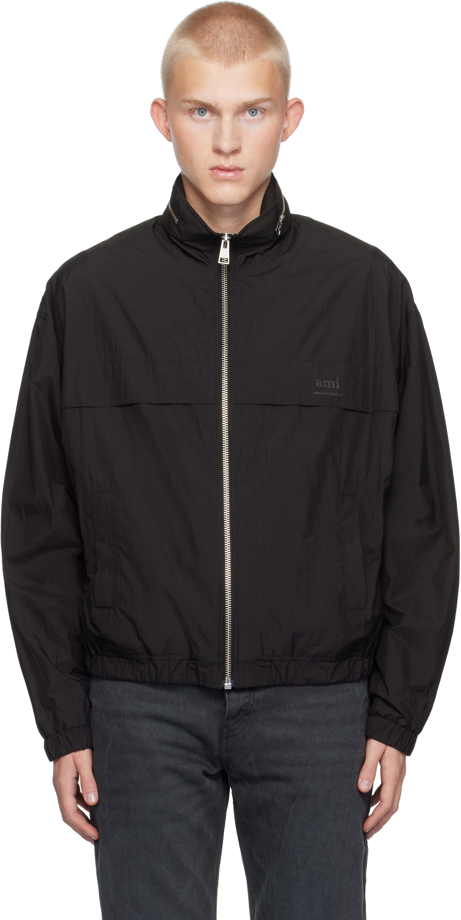 Vetrovka AMI Windbreaker Jacket Čierna | UJK058.PA0009, 0