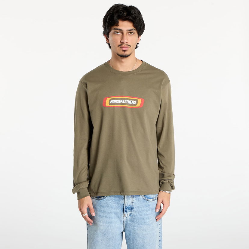 Tričko Horsefeathers Long Sleeve T-Shirt Raceway Zelené | SM1393C