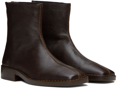 Oblečenie LEMAIRE LEMAIRE Piped Zipped Boots Hnedá | FO0060 LL0043, 3