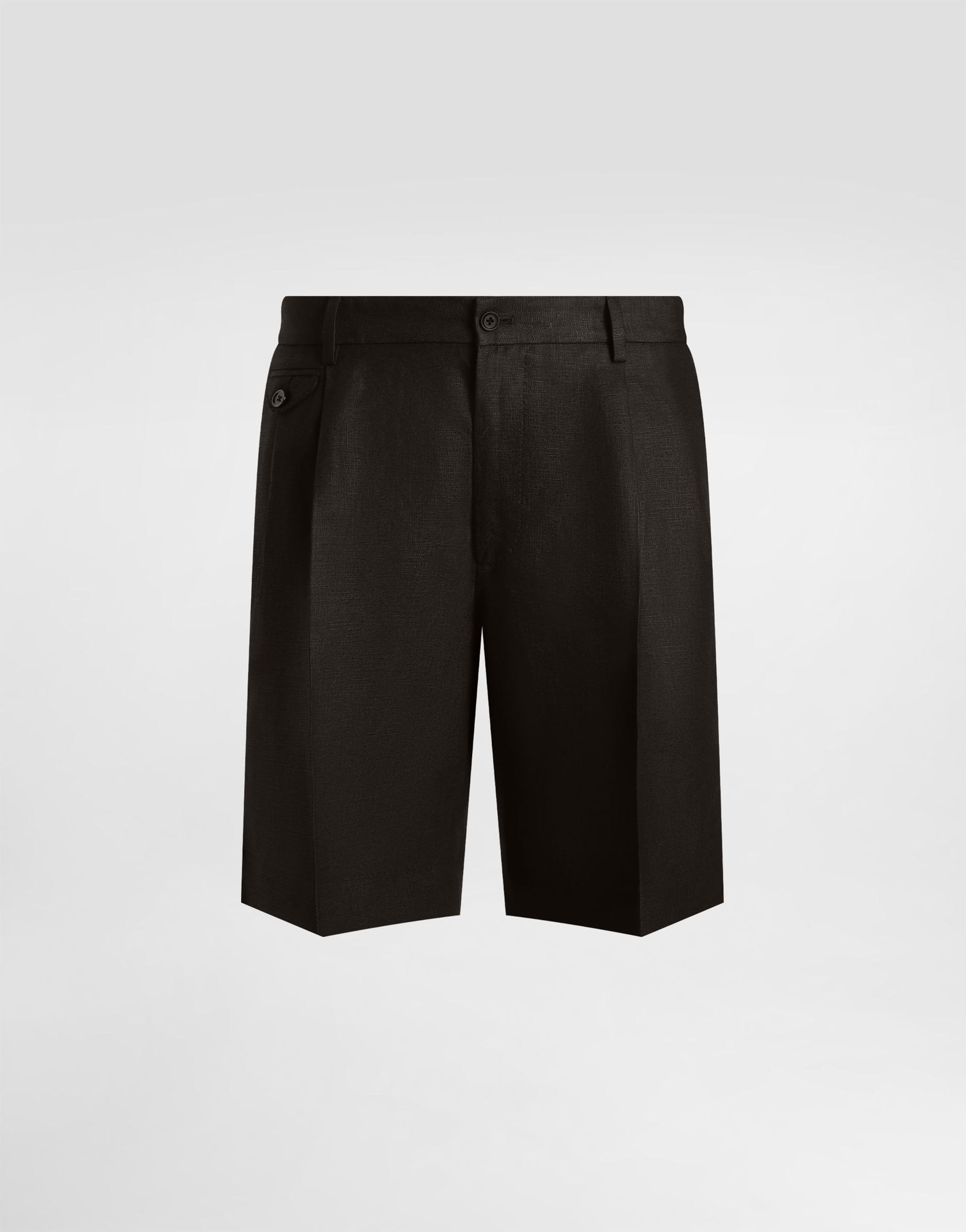 Šortky Dolce & Gabbana Dolce & Gabbana Linen Shorts 52 Čierna | GW0MATFU4MCN0000, 0