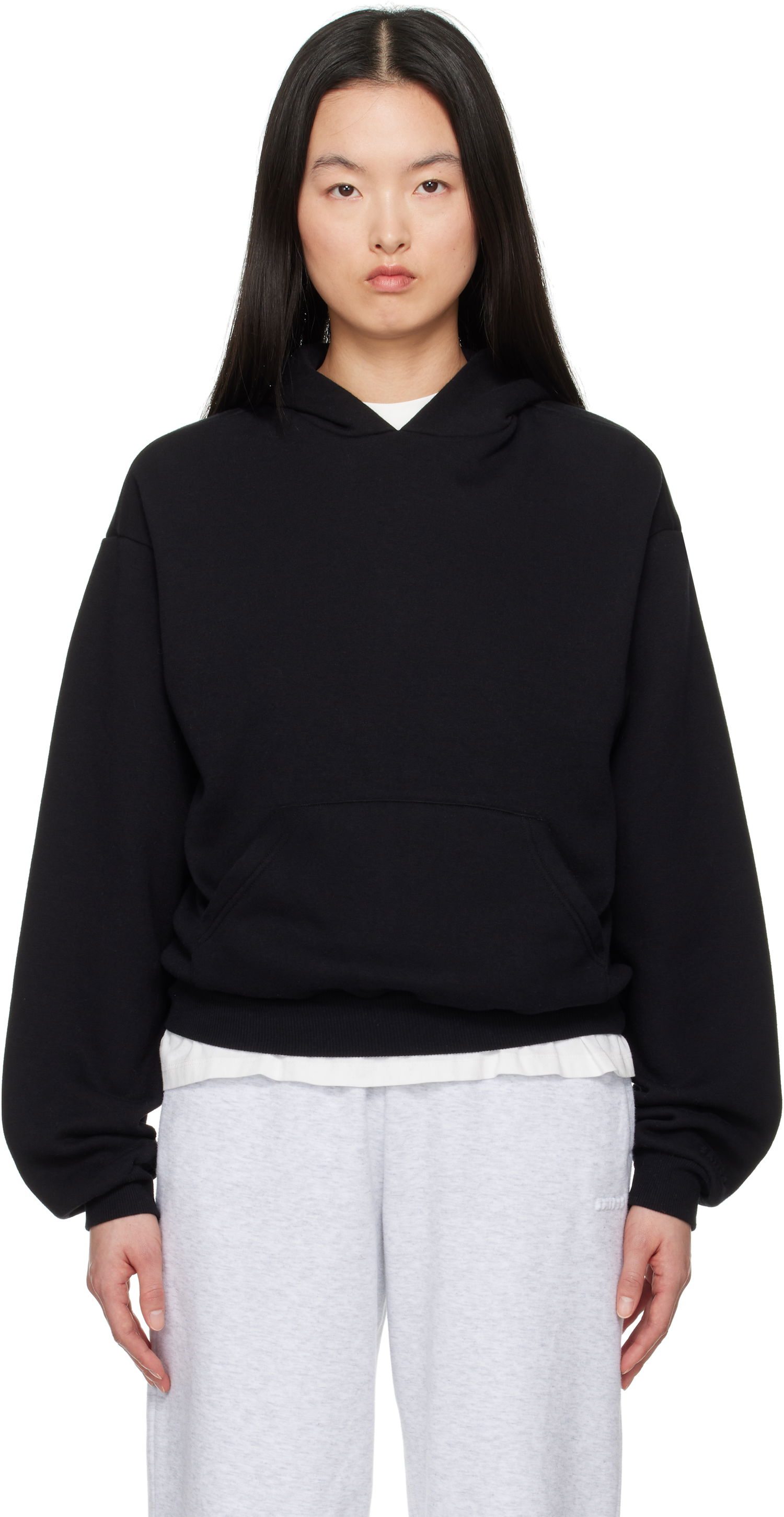 Mikina SKIMS SKIMS Fleece Classic Hoodie Čierna | PL-PLO-8365W, 0
