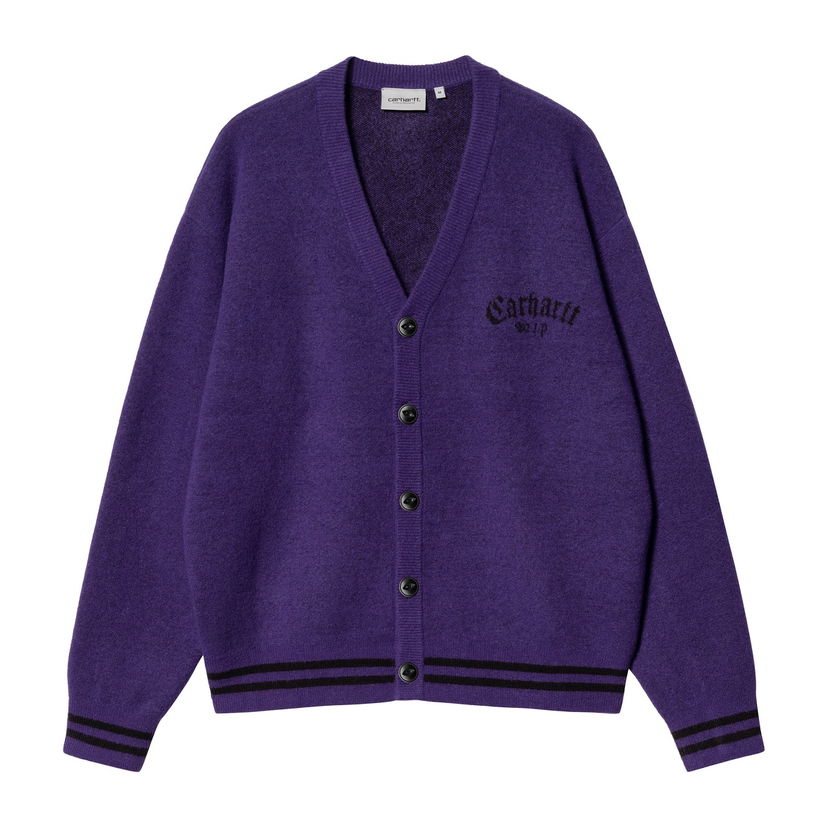 Sveter Carhartt WIP Onyx Cardigan Fialová | I033561_1ZT_XX