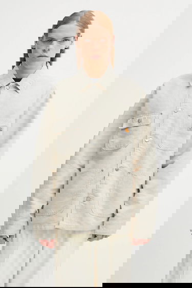 Bunda Carhartt WIP Walter Linen Chore Jacket Béžová | I035552.502, 0