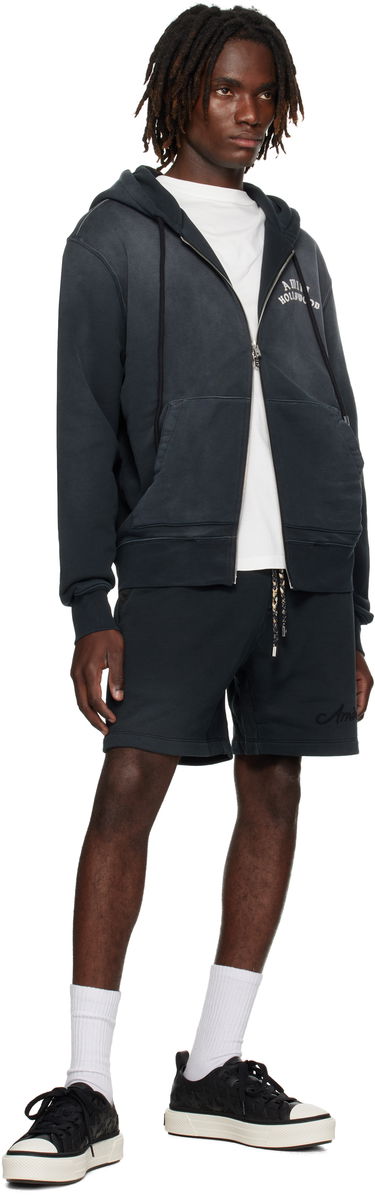 Šortky AMIRI AMIRI Bleach Bandana Shorts Čierna | AMJYSH1044, 3