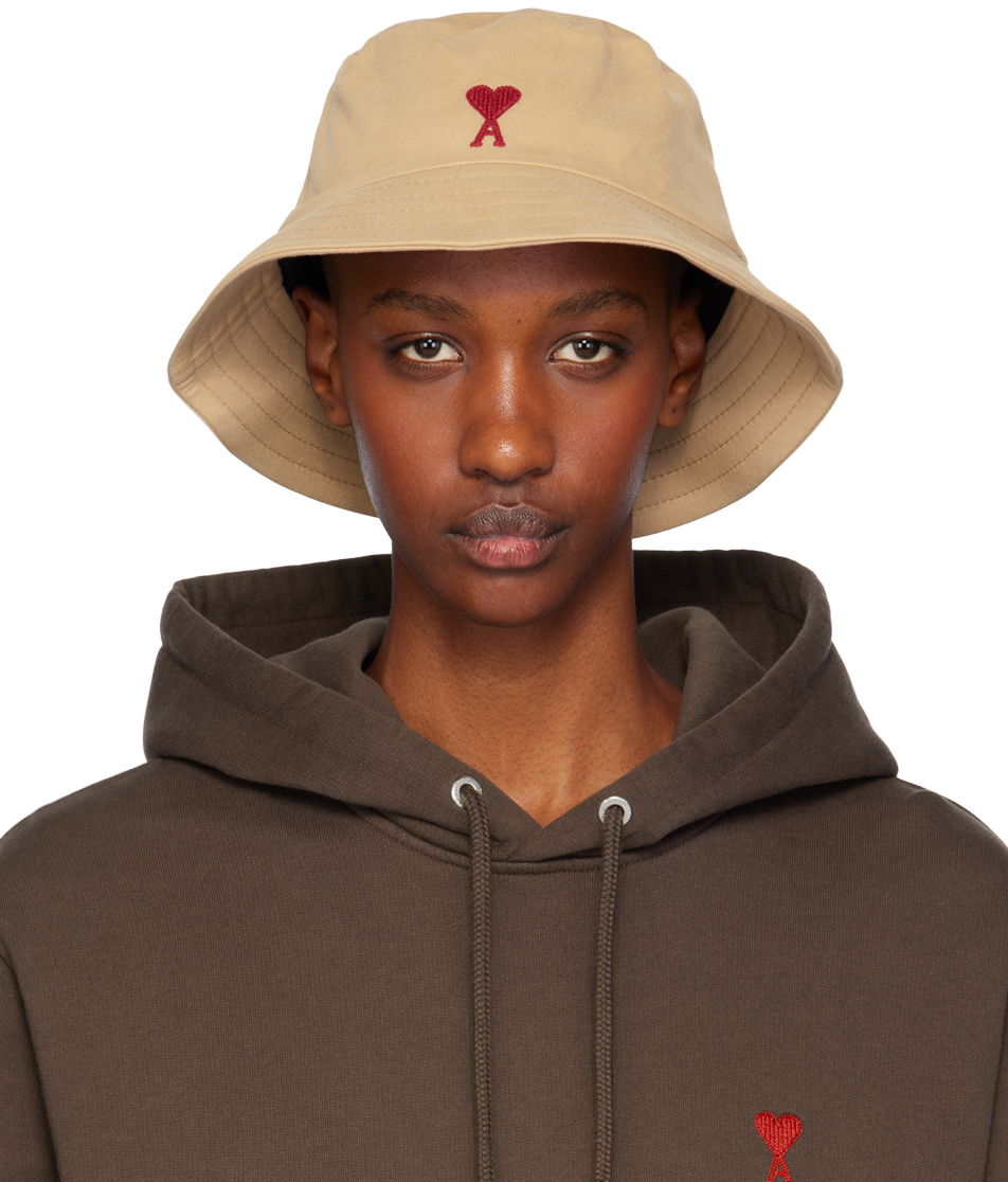 Klobúk AMI AMI De Coeur Bucket Hat Béžová | UHA246.AW0041, 0