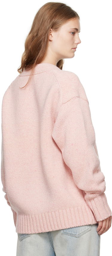 Sveter We11done Chunky V-Neck Cardigan Ružová | WD-KC2-24-627-U-LP, 2
