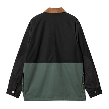 Bunda Carhartt WIP Heston Jacket "Black / Discovery Green heavy stone wash" Čierna | I032148_1OC_60, 6