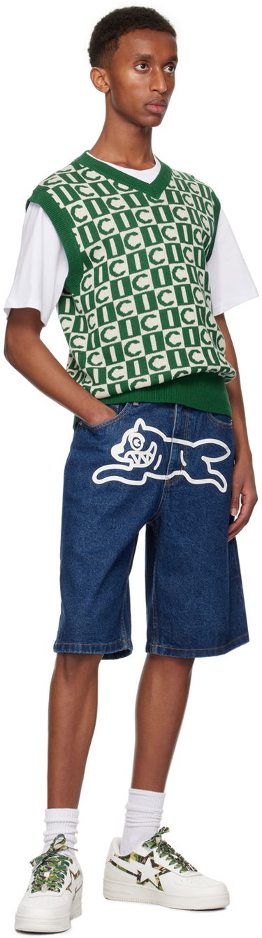 Šortky BBC IceCream ICECREAM Running Dog Denim Shorts Modrá | ICD003, 3