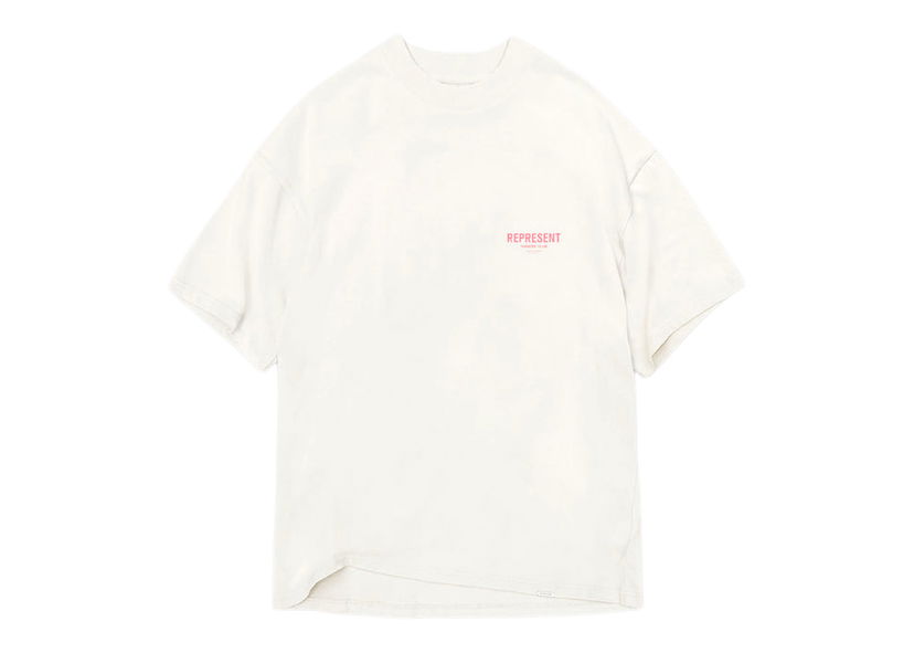Tričko Represent Clo Represent Owners Club T-Shirt Flat White/Bubblegum Biela | W05149-72