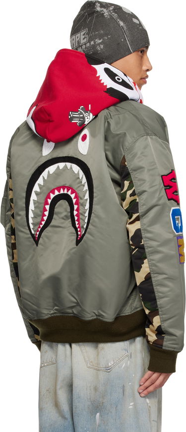 Bomber bunda BAPE BAPE Shark MA-1 Bomber Jacket Zelené | 001HJK701003M, 2