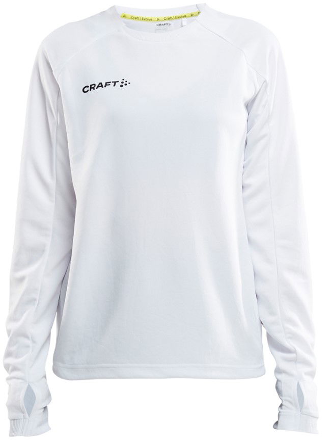 Tričko Craft Evolve Crew Neck Long Sleeve T-Shirt Biela | 1910161-900000