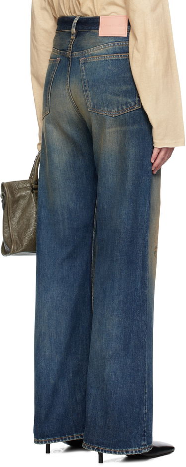 Džínsy Acne Studios Regular-Fit 2021M Jeans Modrá | A00547-, 2