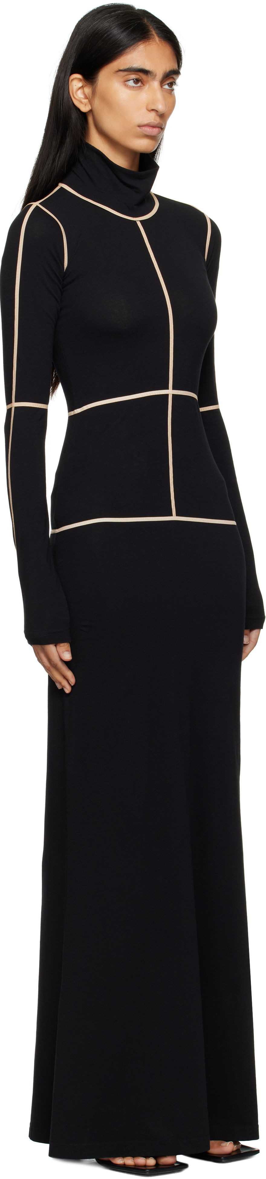 Šaty Maison Margiela MM6 Maison Margiela Taped Seam Maxi Dress Čierna | S52DG0028 M20125, 1