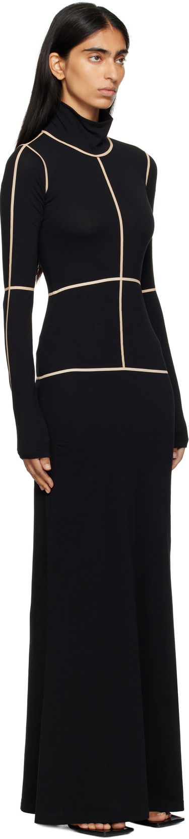 Šaty Maison Margiela MM6 Maison Margiela Taped Seam Maxi Dress Čierna | S52DG0028 M20125, 1